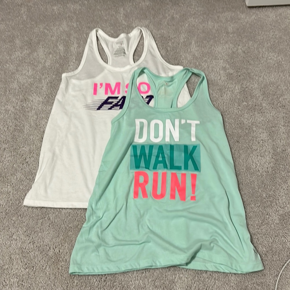Bundle of women’s razorback tanks